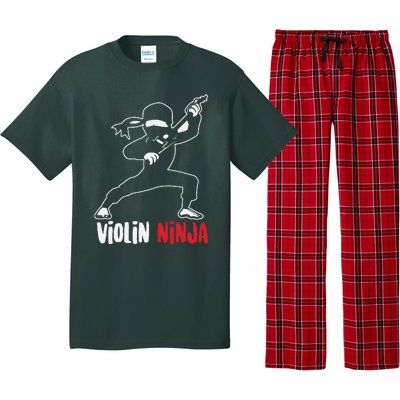 Violin Ninja Cute Violinist Musician Funny Music Player Gift Pajama Set