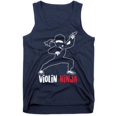 Violin Ninja Cute Violinist Musician Funny Music Player Gift Tank Top