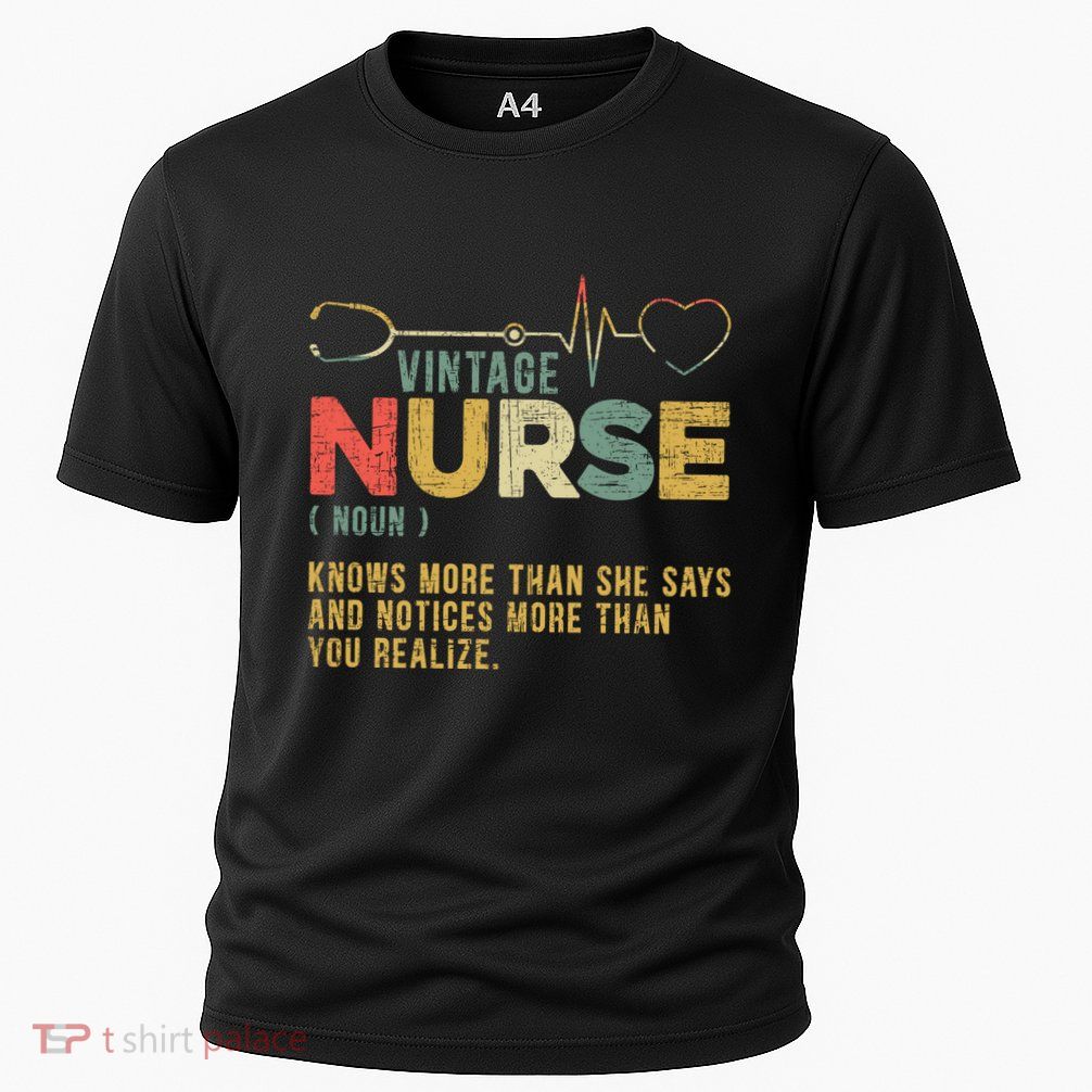 Vintage Nurse Definition Hospital Medical Registered Nursing Great Gift Performance Shirt
