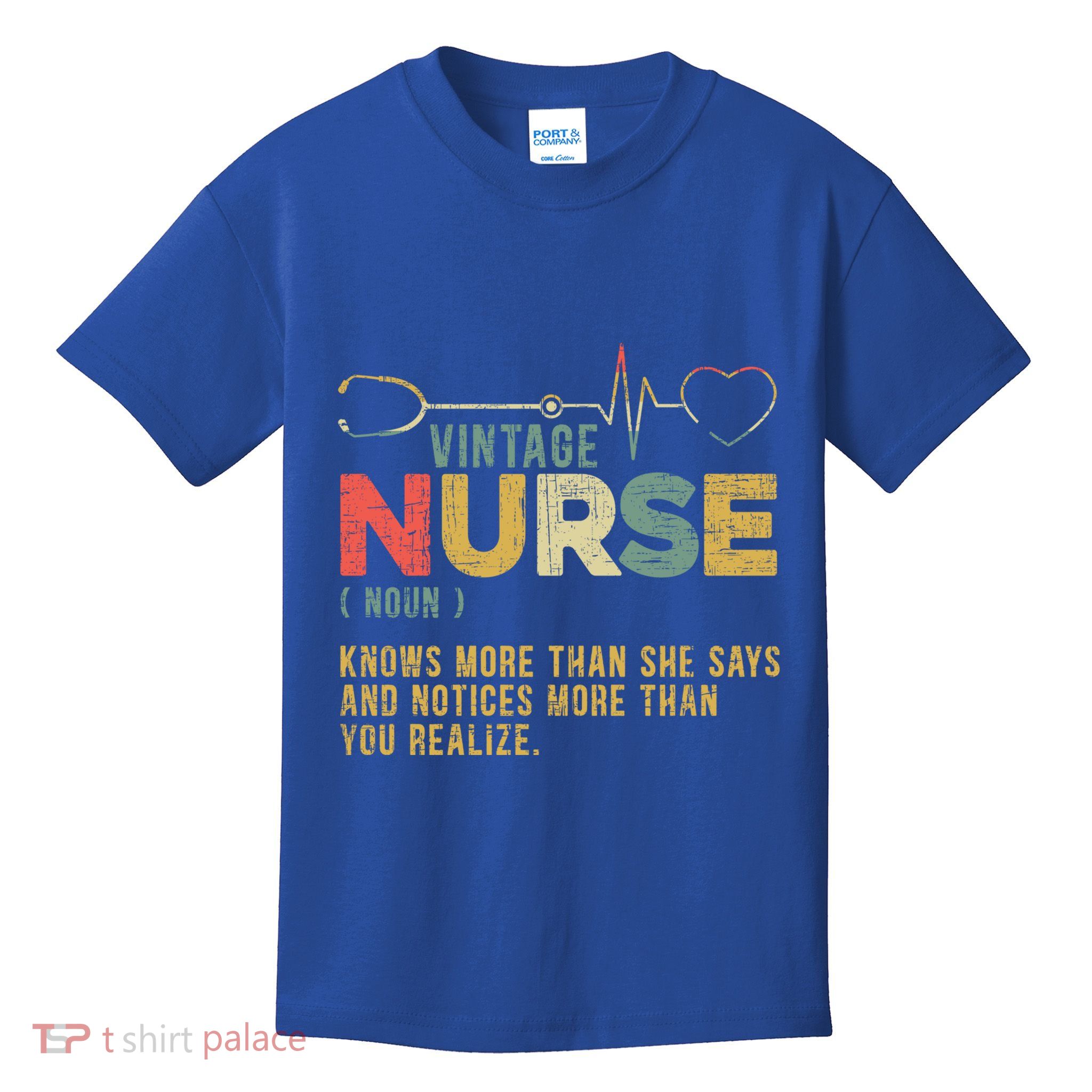 Vintage Nurse Definition Hospital Medical Registered Nursing Great Gift Kids T-Shirt