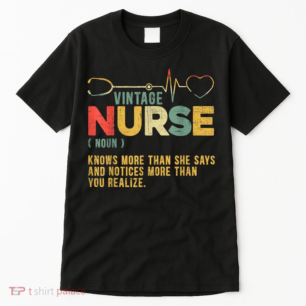 Vintage Nurse Definition Hospital Medical Registered Nursing Tall T-Shirt