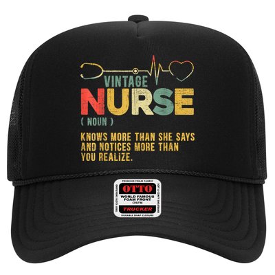 Vintage Nurse Definition Hospital Medical Registered Nursing Trucker Hat