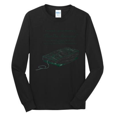 Vintage Nautical Eatery at Hancock Harbor Marina Tall Long Sleeve T-Shirt