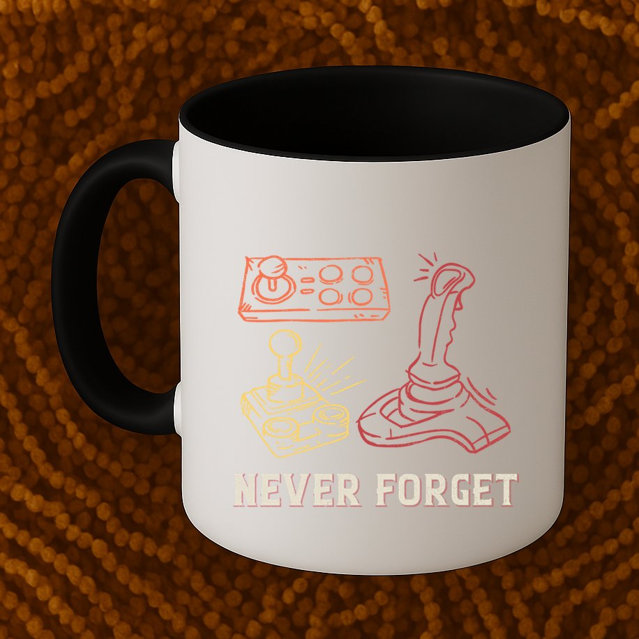 Vintage Never Forget Gamer Gift Mug