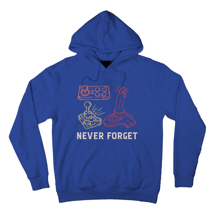 Vintage Never Forget Gamer Gift Hoodie