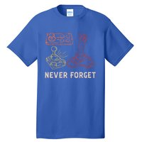 Vintage Never Forget Gamer Gift Tall T-Shirt