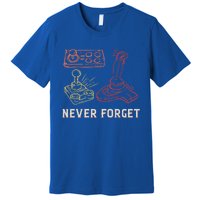 Vintage Never Forget Gamer Gift Premium T-Shirt