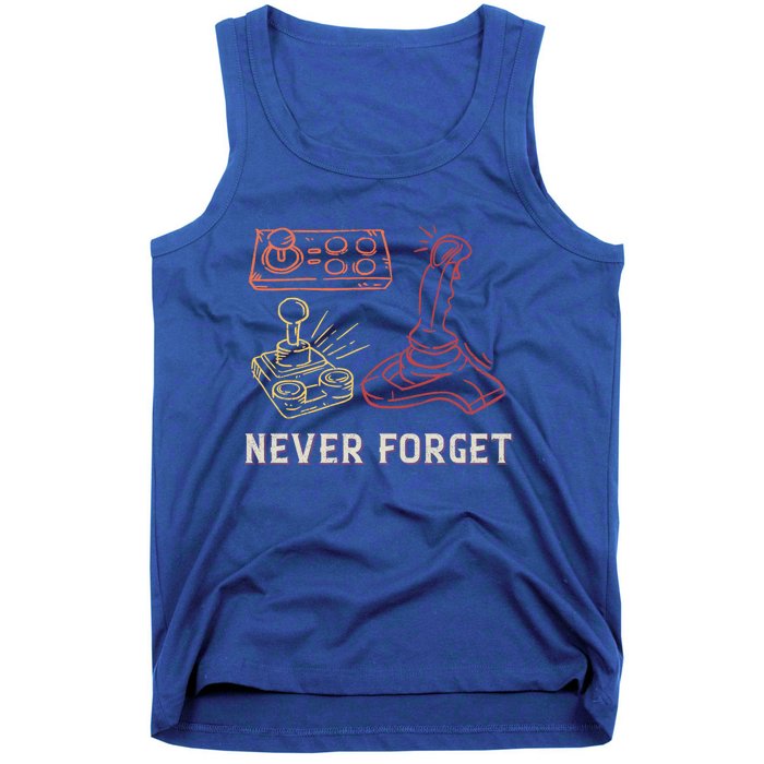 Vintage Never Forget Gamer Gift Tank Top