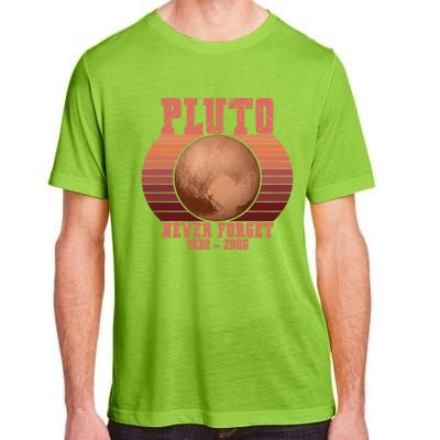 Vintage Never Forget Pluto Retro Space Science Gift Adult ChromaSoft Performance T-Shirt