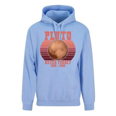 Vintage Never Forget Pluto Retro Space Science Gift Unisex Surf Hoodie