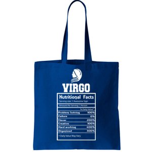 Virgo Nutritional Facts Horoscope Zodiac Astrology Sign Great Gift Tote Bag