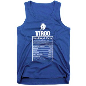 Virgo Nutritional Facts Horoscope Zodiac Astrology Sign Great Gift Tank Top