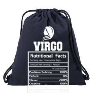 Virgo Nutritional Facts Horoscope Zodiac Astrology Sign Great Gift Drawstring Bag