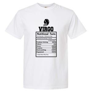 Virgo Nutritional Facts Horoscope Zodiac Astrology Sign Great Gift Garment-Dyed Heavyweight T-Shirt