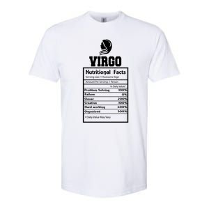 Virgo Nutritional Facts Horoscope Zodiac Astrology Sign Great Gift Softstyle CVC T-Shirt