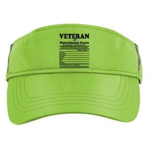 Veteran Nutritional Facts Proud Patriot Adult Drive Performance Visor