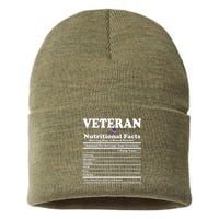 Veteran Nutritional Facts Proud Patriot Sustainable Knit Beanie