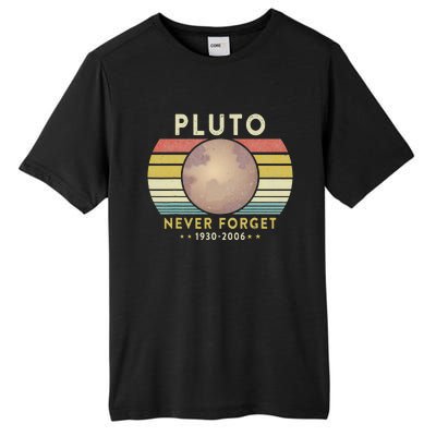 Vintage Never Forget Pluto Nerdy Astronomy Space Science Tall Fusion ChromaSoft Performance T-Shirt