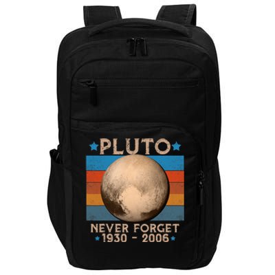 Vintage Never Forget Pluto Nerdy Astronomy Space Science Trendy Design Impact Tech Backpack