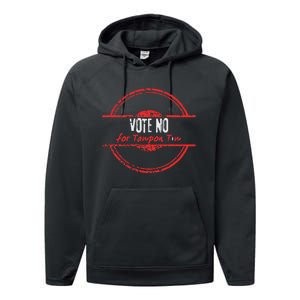 Vote No For Tampon Tim Walz Vice President Kommiebla Satire Performance Fleece Hoodie