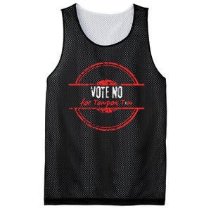 Vote No For Tampon Tim Walz Vice President Kommiebla Satire Mesh Reversible Basketball Jersey Tank