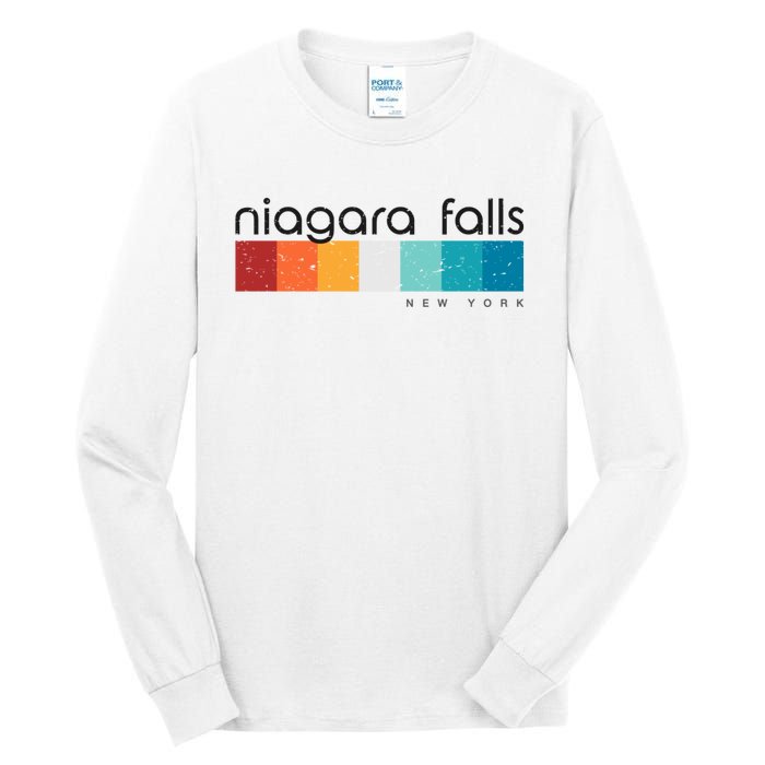 Vintage Niagara Falls New York Retro Design Tall Long Sleeve T-Shirt