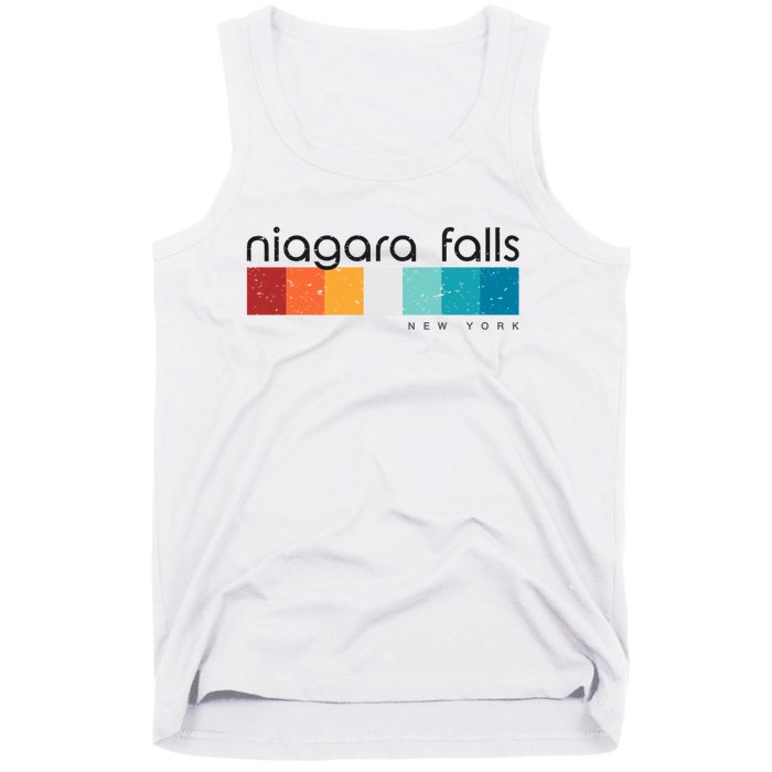 Vintage Niagara Falls New York Retro Design Tank Top