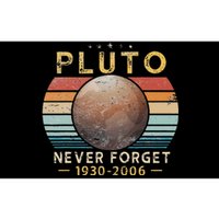 Vintage Never Forget Pluto Funny Space Science Lover Bumper Sticker