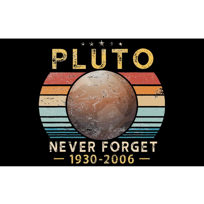 Vintage Never Forget Pluto Funny Space Science Lover Bumper Sticker