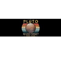 Vintage Never Forget Pluto Funny Space Science Lover Bumper Sticker