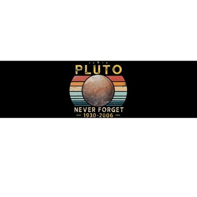 Vintage Never Forget Pluto Funny Space Science Lover Bumper Sticker