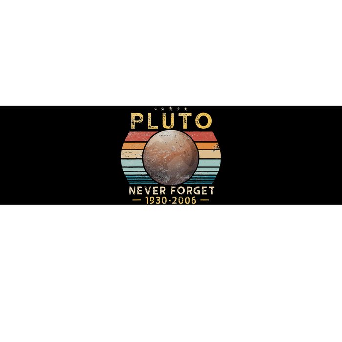 Vintage Never Forget Pluto Funny Space Science Lover Bumper Sticker