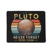 Vintage Never Forget Pluto Funny Space Science Lover Mousepad