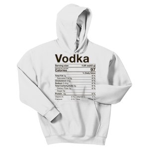 Vodka Nutrition Facts Thanksgiving Gifts Drinking Costume Kids Hoodie