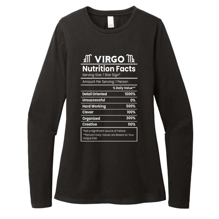 Virgo Nutrition Facts Horoscope Womens CVC Long Sleeve Shirt