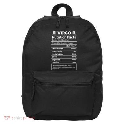 Virgo Nutrition Facts Horoscope 16 in Basic Backpack