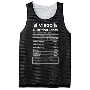 Virgo Nutrition Facts Horoscope Mesh Reversible Basketball Jersey Tank