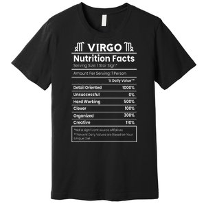 Virgo Nutrition Facts Horoscope Premium T-Shirt