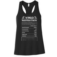 Virgo Nutrition Facts Horoscope Women's Racerback Tank