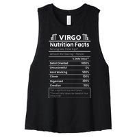 Virgo Nutrition Facts Horoscope Women's Racerback Cropped Tank