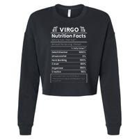 Virgo Nutrition Facts Horoscope Cropped Pullover Crew