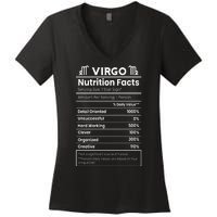 Virgo Nutrition Facts Horoscope Women's V-Neck T-Shirt