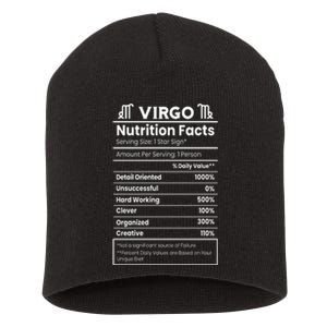 Virgo Nutrition Facts Horoscope Short Acrylic Beanie