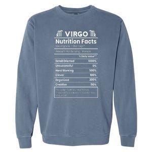 Virgo Nutrition Facts Horoscope Garment-Dyed Sweatshirt