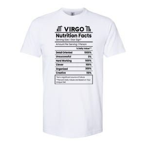 Virgo Nutrition Facts Horoscope Softstyle CVC T-Shirt