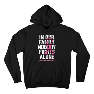 vintage nobody fights alone breast cancer awareness Hoodie