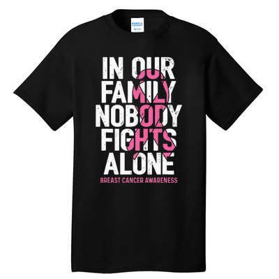 vintage nobody fights alone breast cancer awareness Tall T-Shirt