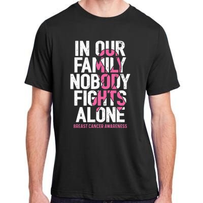 vintage nobody fights alone breast cancer awareness Adult ChromaSoft Performance T-Shirt