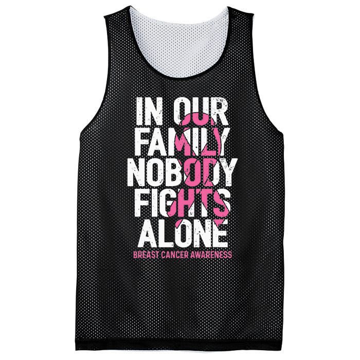 vintage nobody fights alone breast cancer awareness Mesh Reversible Basketball Jersey Tank