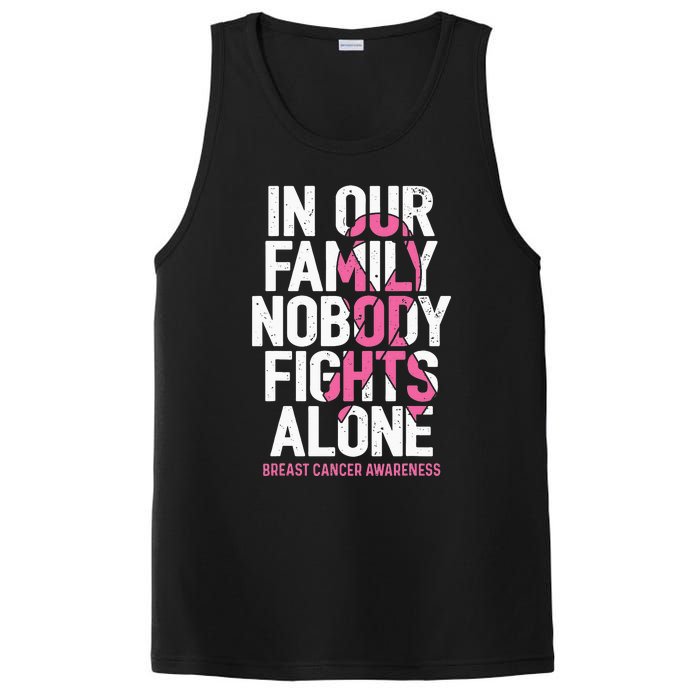 vintage nobody fights alone breast cancer awareness PosiCharge Competitor Tank